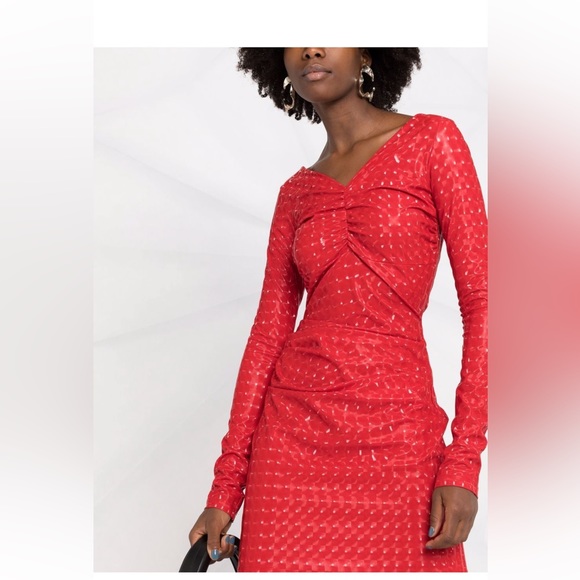 MSGM
Graphic print long-sleeve dress
Size 40 red - Picture 6 of 12